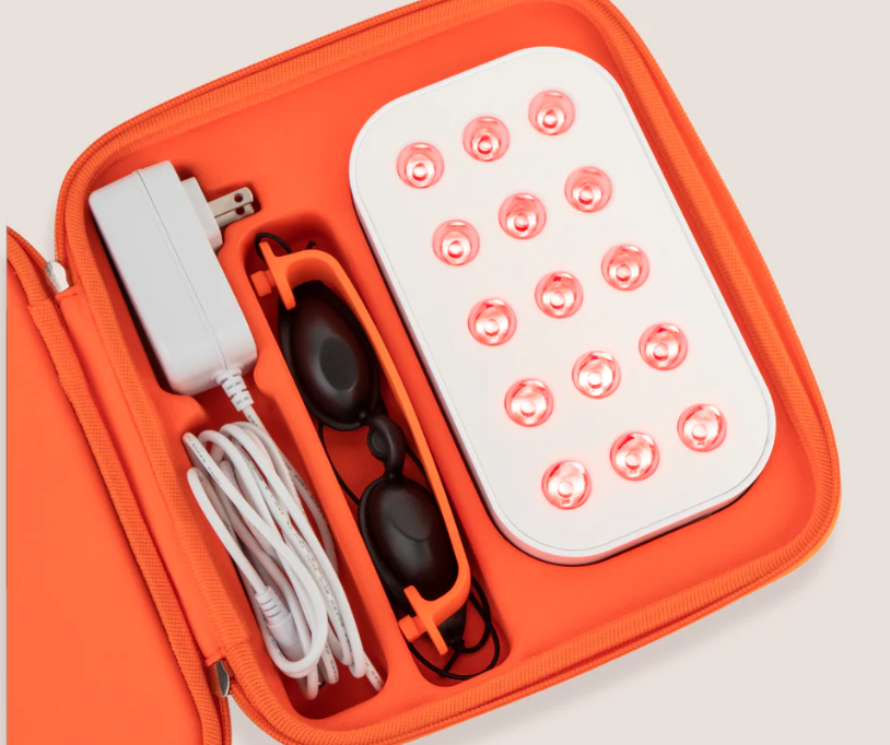 Red Light Therapy inside carrier