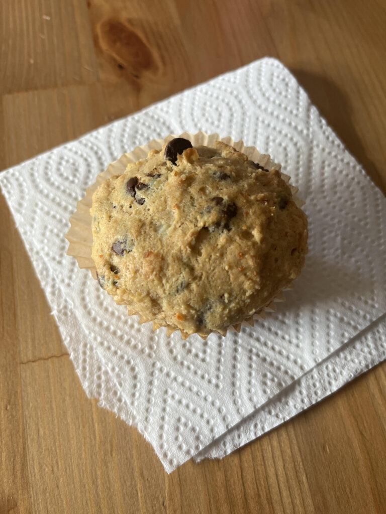 Freshly made protein muffin